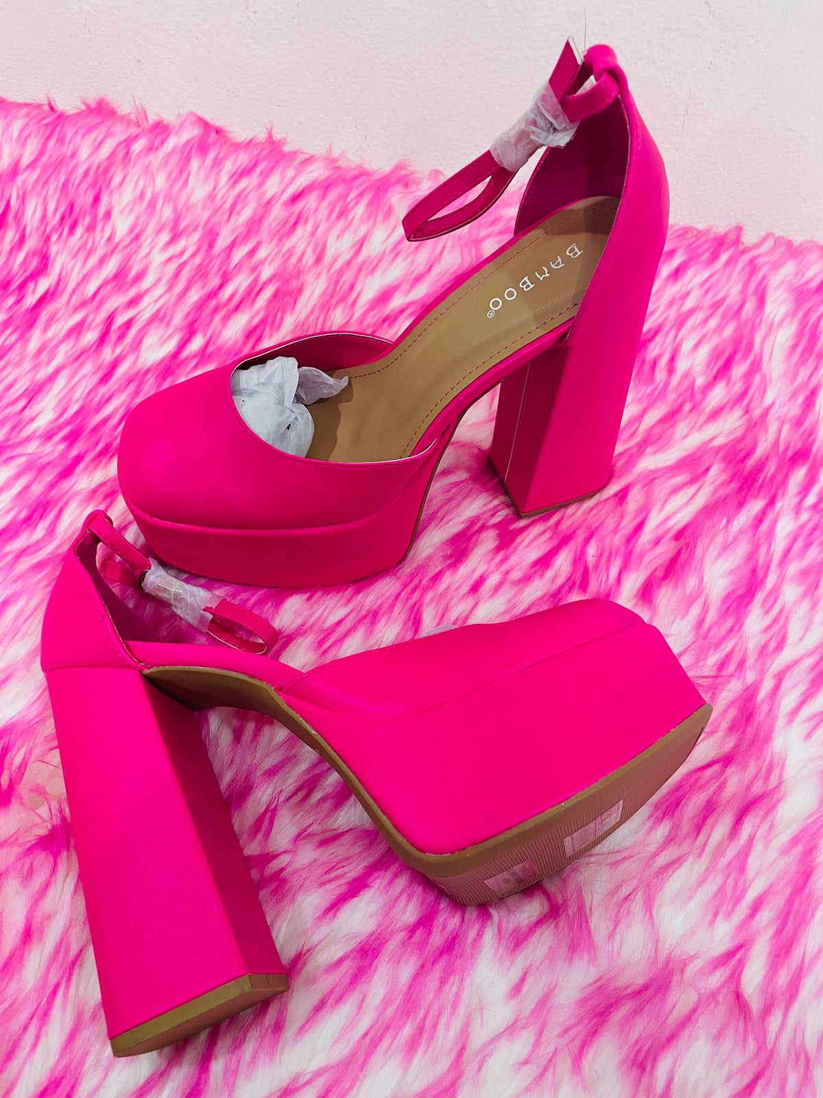 HOT PINK DESIGNER DUPE PLATFORMS