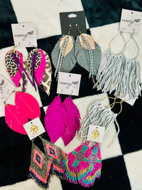 DESIGNER FEATHER EARRINGS