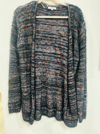 WOVEN HEART MULTICOLOR CARDIGAN