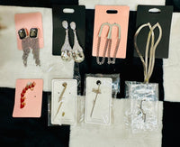 SILVER EARRINGS AND EAR CLIMBERS