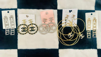 BIG CH@NEL EARRINGS