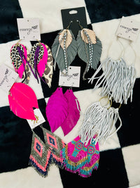 DESIGNER FEATHER EARRINGS