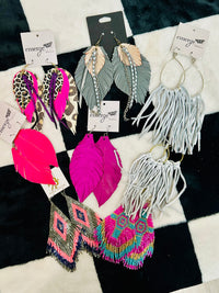 DESIGNER FEATHER EARRINGS