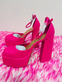 HOT PINK DESIGNER DUPE PLATFORMS