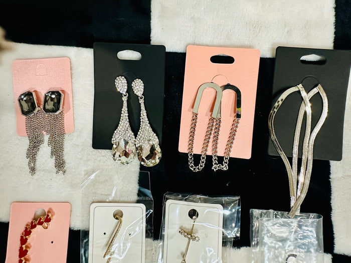 SILVER EARRINGS AND EAR CLIMBERS