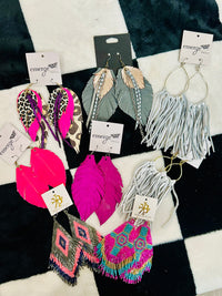 DESIGNER FEATHER EARRINGS
