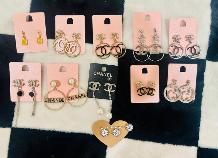 CH@NEL EARRINGS