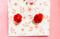 LITTLE ROSE STONE EARRINGS