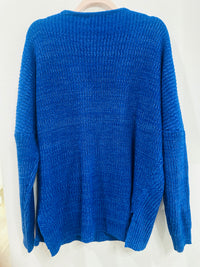 BLUE V NECK SWEATER READ DESCRIPTION!!!