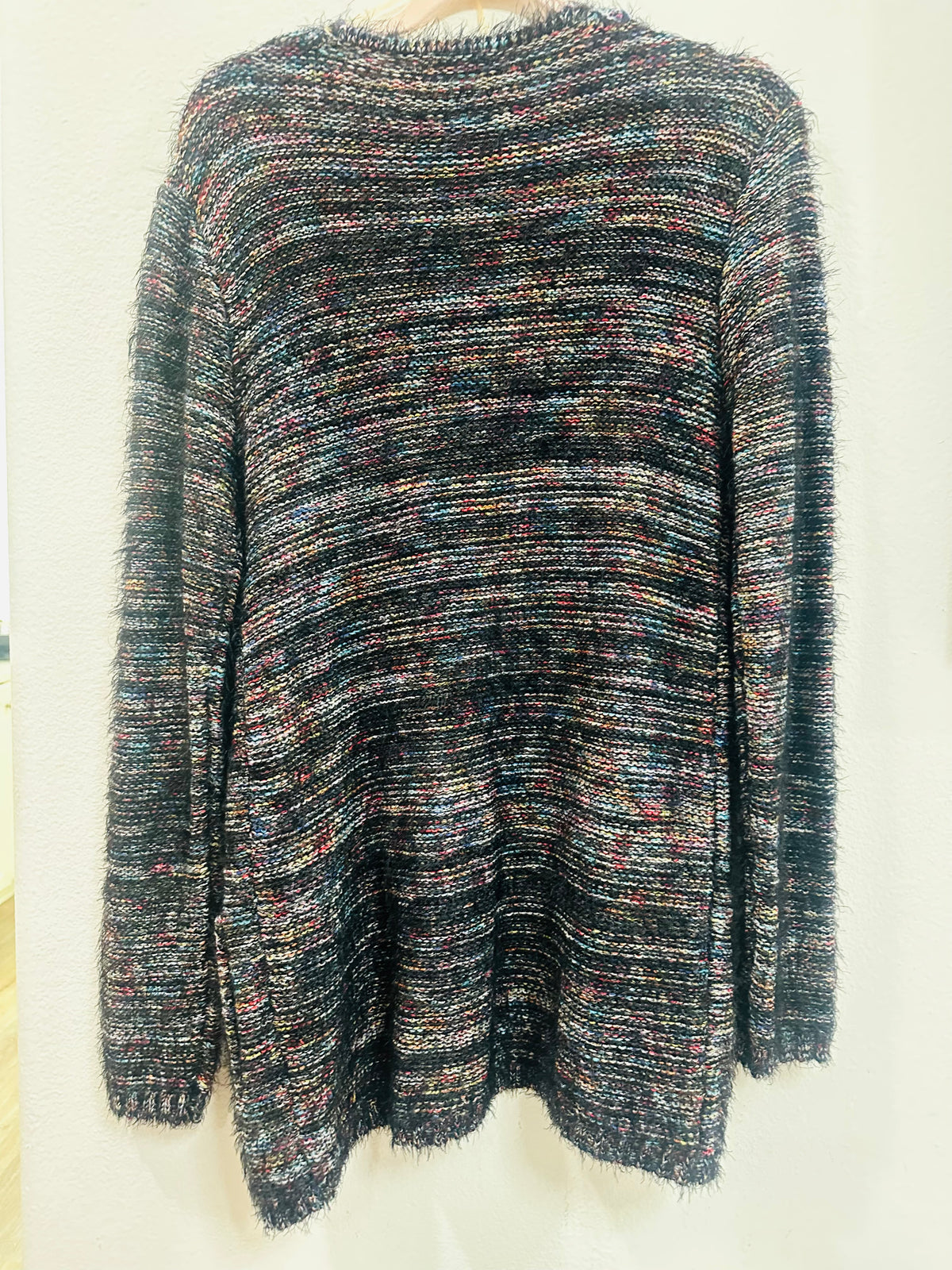 WOVEN HEART MULTICOLOR CARDIGAN