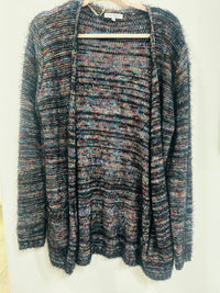 WOVEN HEART MULTICOLOR CARDIGAN