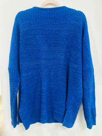BLUE V NECK SWEATER READ DESCRIPTION!!!
