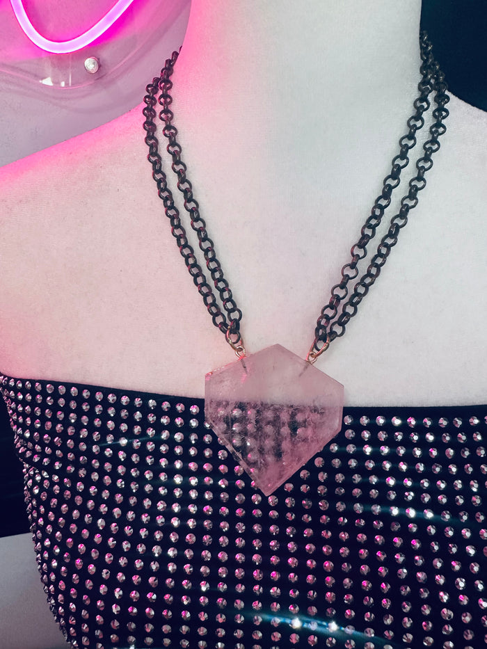 DOUBLE LAYER CLEAR CRYSTAL NECKLACE!!!