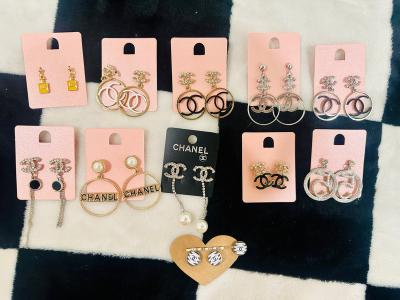 CH@NEL EARRINGS