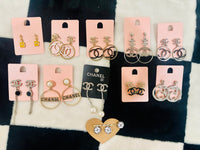 CH@NEL EARRINGS