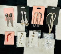 SILVER EARRINGS AND EAR CLIMBERS