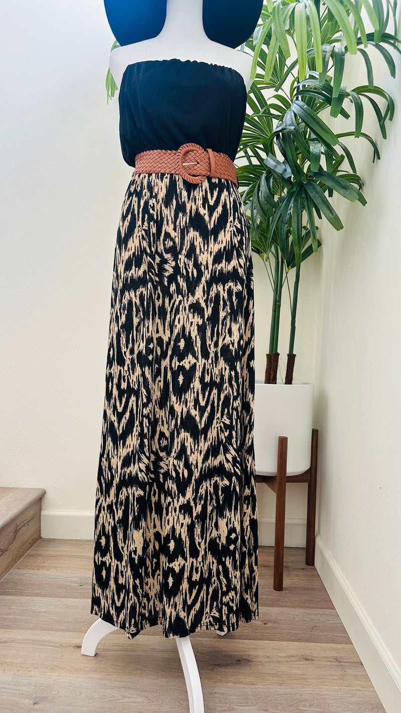 WILD ABOUT YOU TUBE DRESS WITH BELT