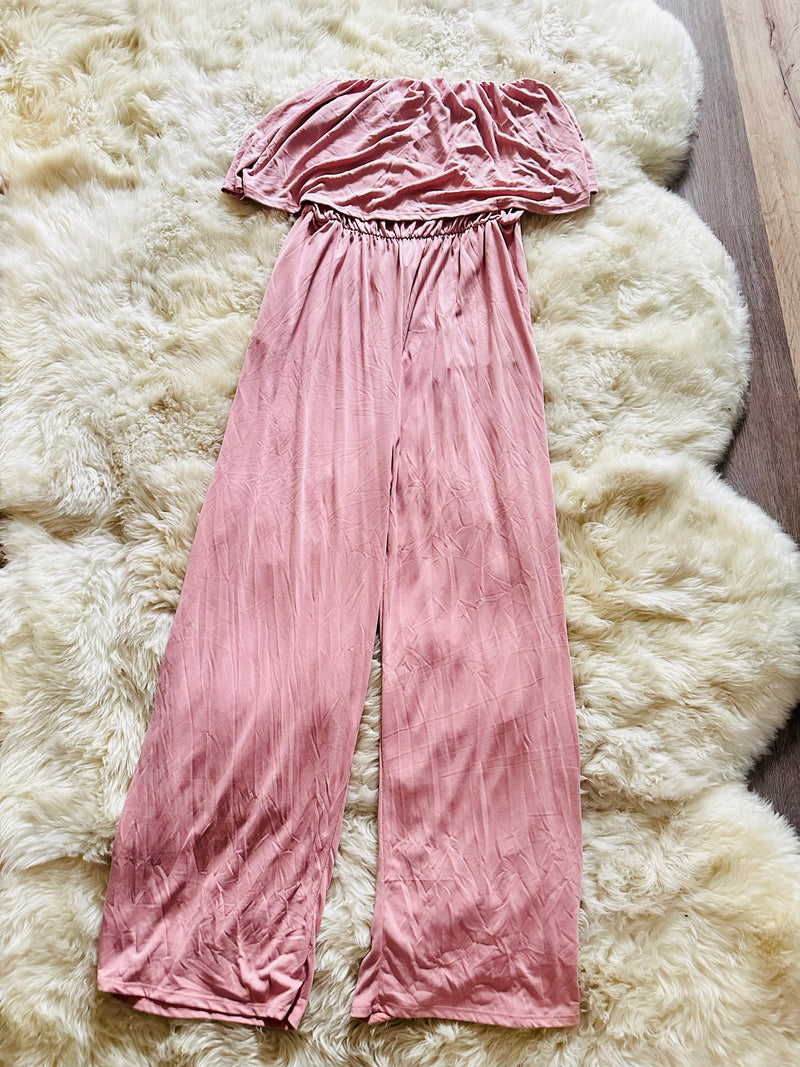 TUBE TOP JUMPSUIT