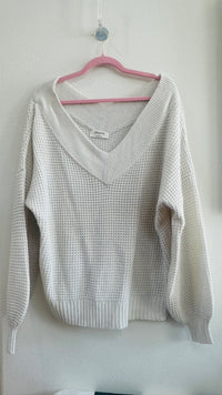 ZENDANA OFF THE SHOULDER SWEATER