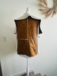 VANILLA BAY WESTERN CAMEL PONCHO VEST