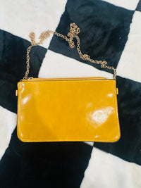 Mustard wallet/clutch