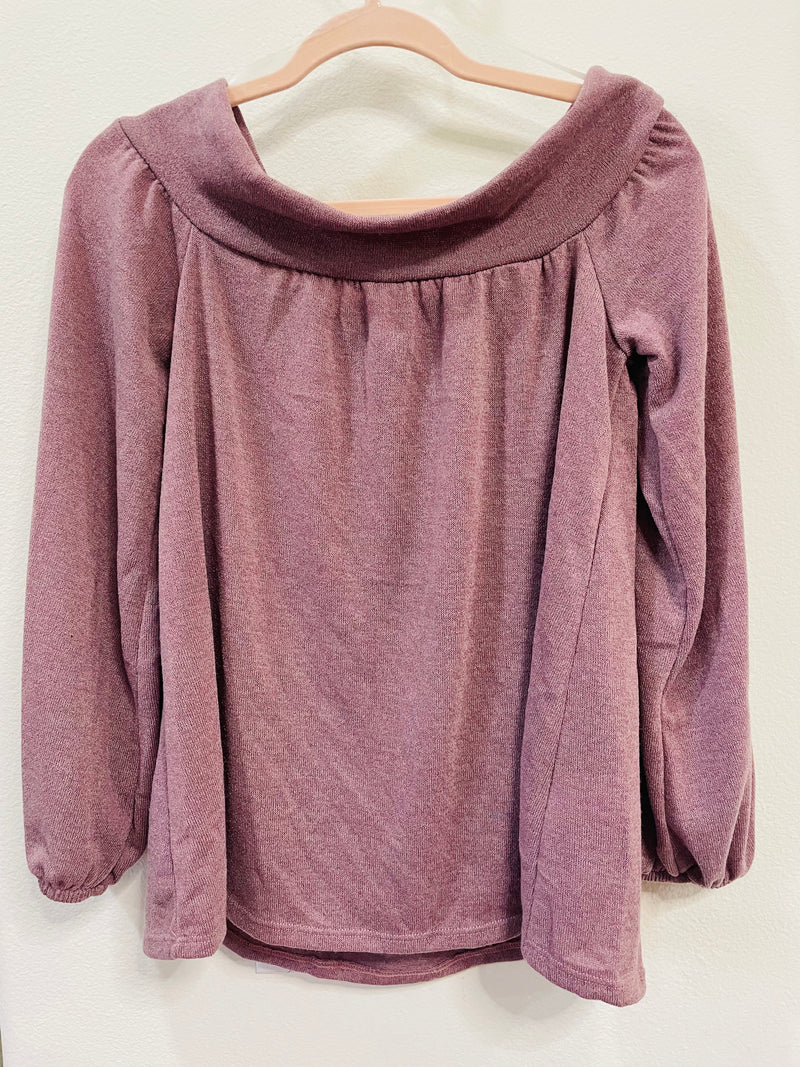 ANNABELLE OFF SHOULDER BALLOON TOP