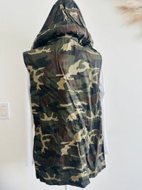 ZENDANA CAMO LONG OUTDOOR VEST