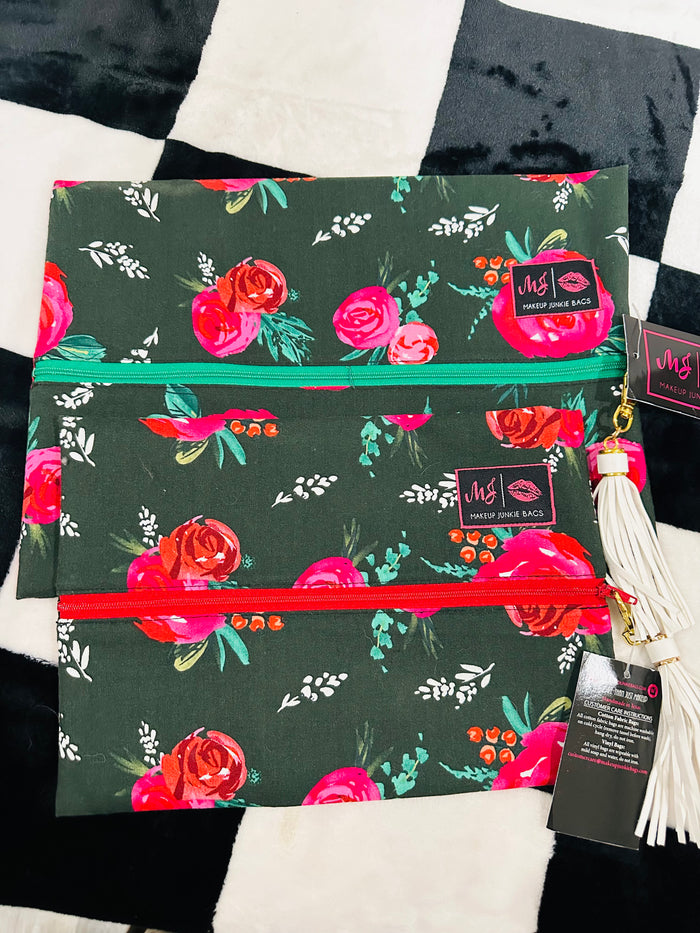 ROSE FLORAL MJ BAGS SMALL & MEDIUM