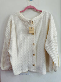 BLU PEPPER LONG SLEEVE LOUNGE TOP