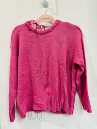 CRISS CROSS TIE BACK THIN SWEATER