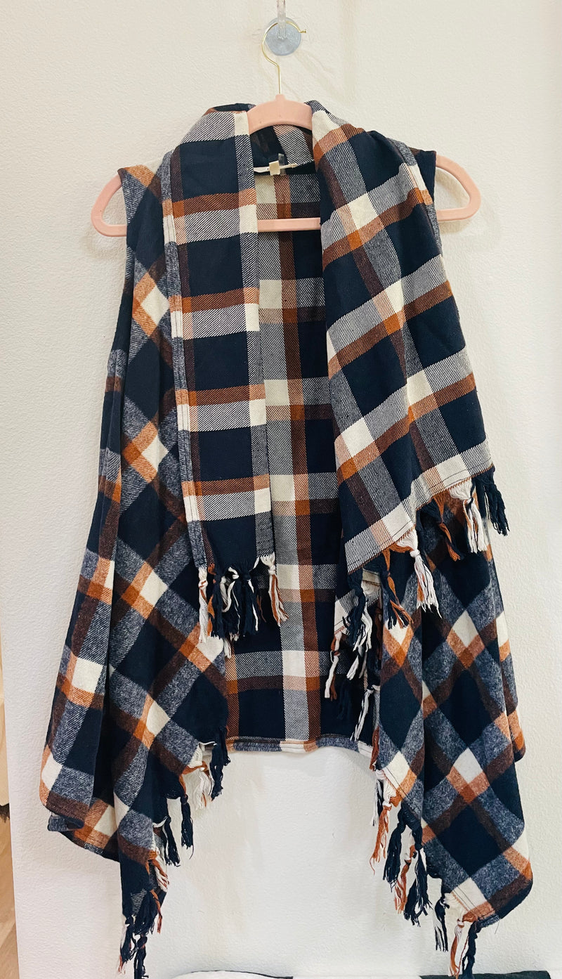 ENTRO PLAID VEST