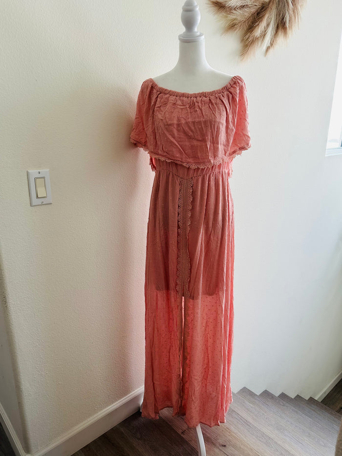 LLOVE ON/OFF SHOULDER COUNTRY DRESS