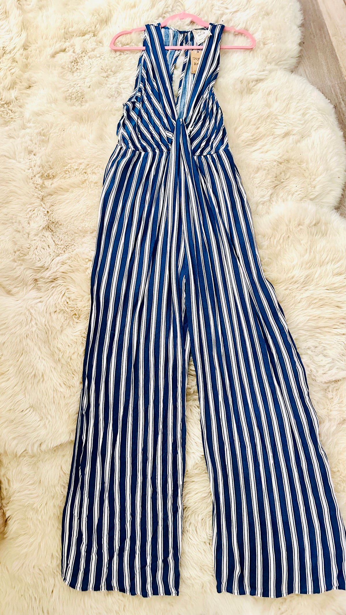 STYLE RACK STRIPED JUMPSUIT