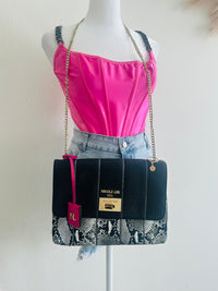 Nicole Lee snake crossbody bag