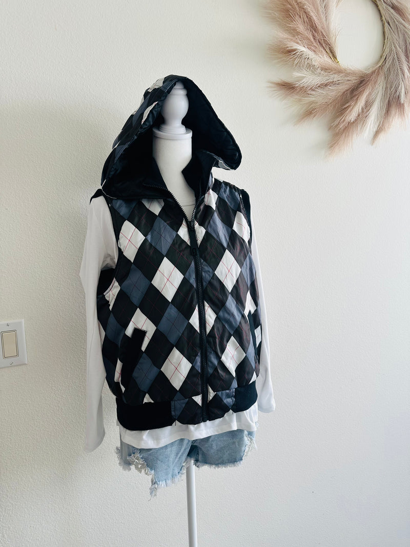 PLAID VEST