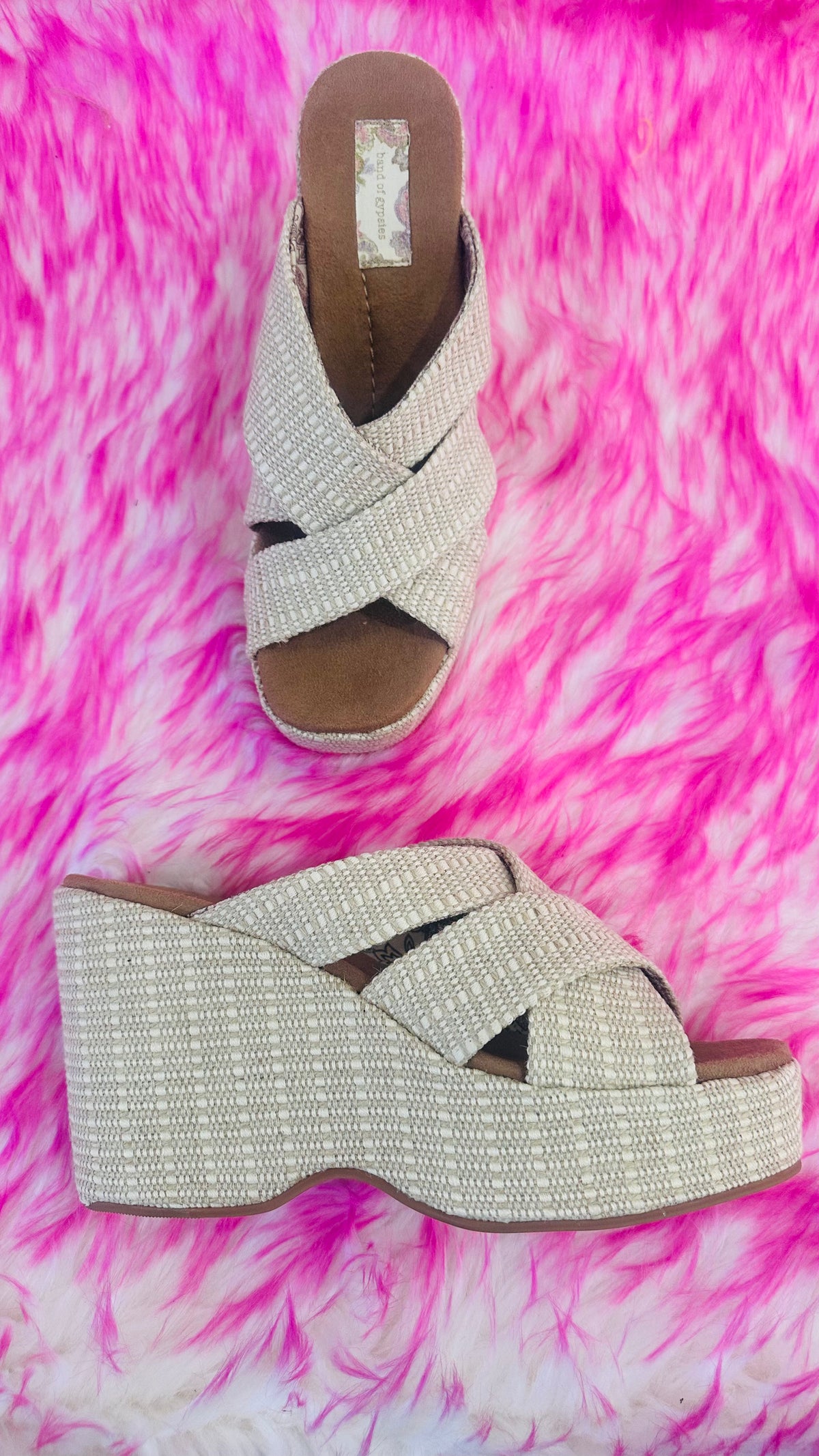 Band of gypsy wedge sandals