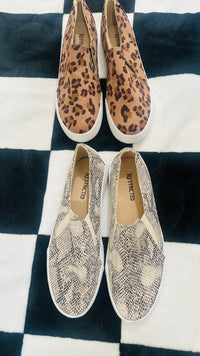 Restricted slip on shoes