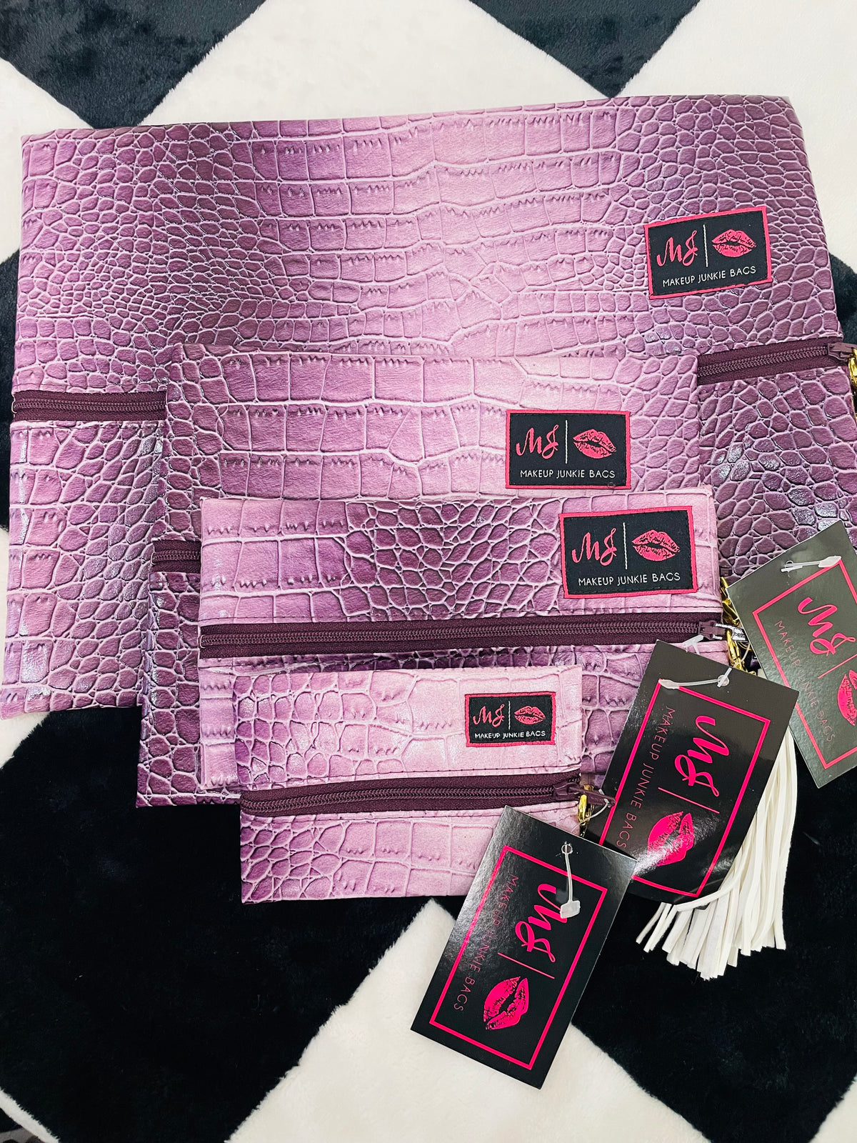PURPLE CROC 4 PIECE MJ BAG SET - NO MEDIUM!!