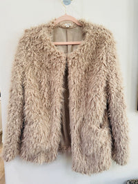 E LUNA FURRY COAT