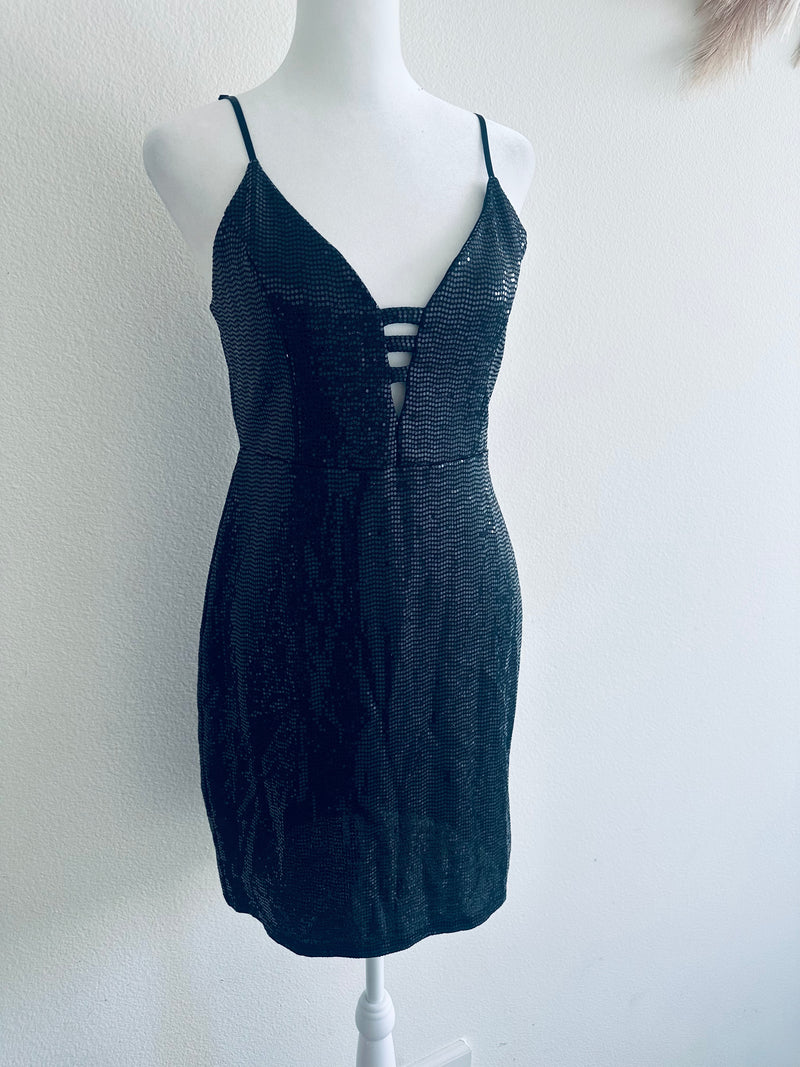 SEQUIN SLIP DRESS