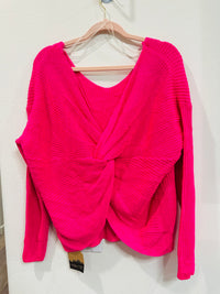 MAIN STRIP CRISS CROSS BACK SWEATER