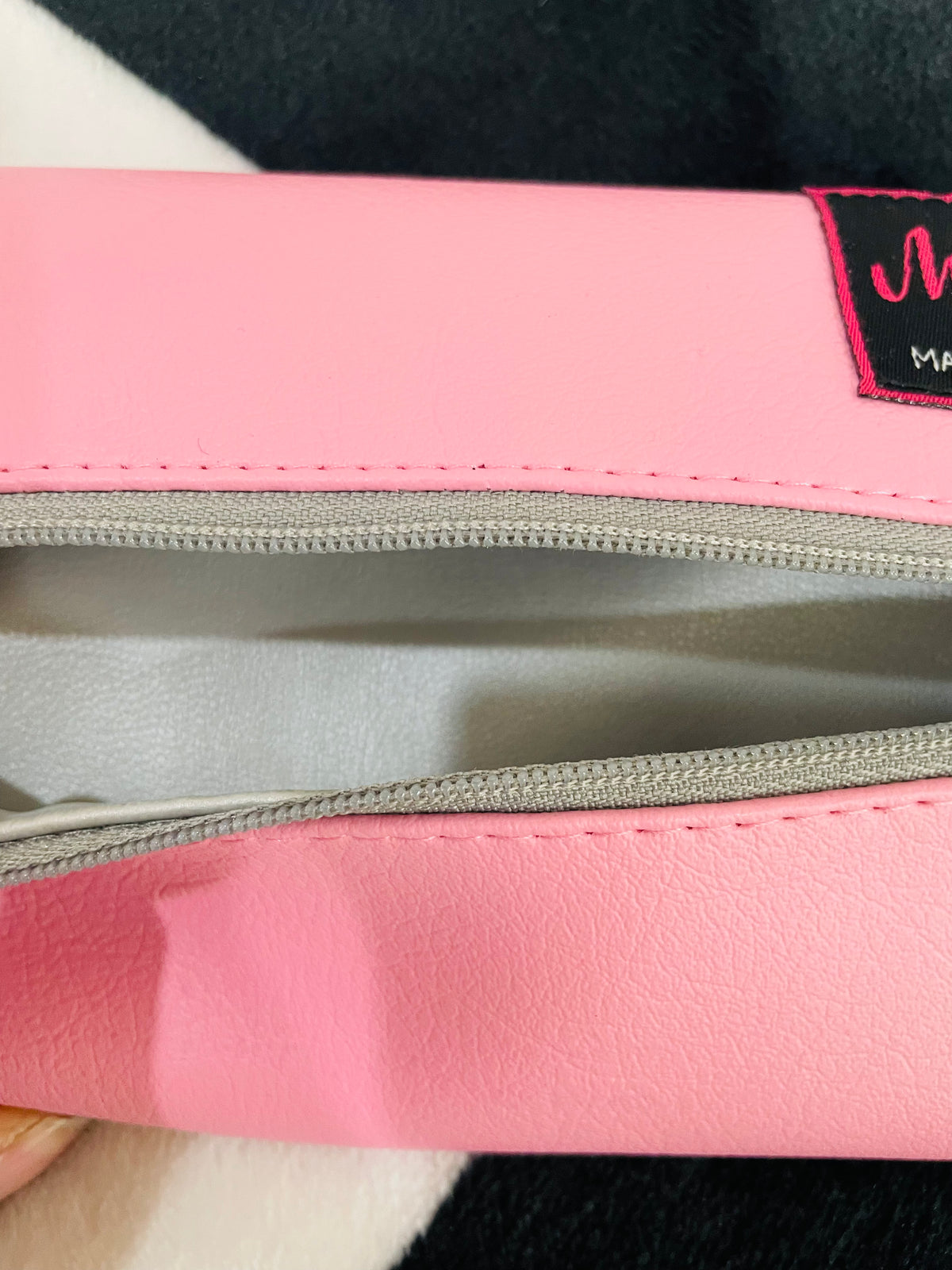 PINK/SILVER/GRAY MINI MAKEUP JUNKIE BAG