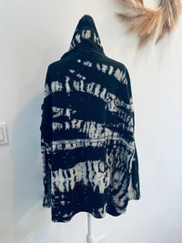 T PARTY ACID WASH BOHO CARDIGAN