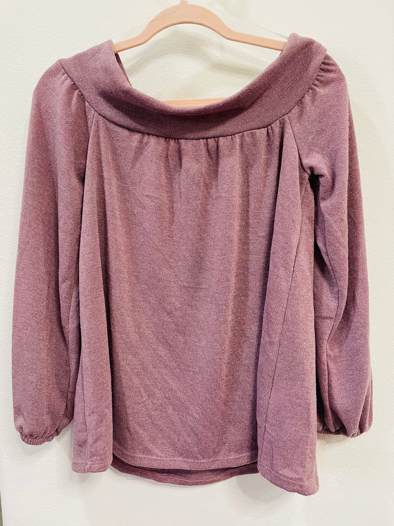 ANNABELLE OFF SHOULDER BALLOON TOP