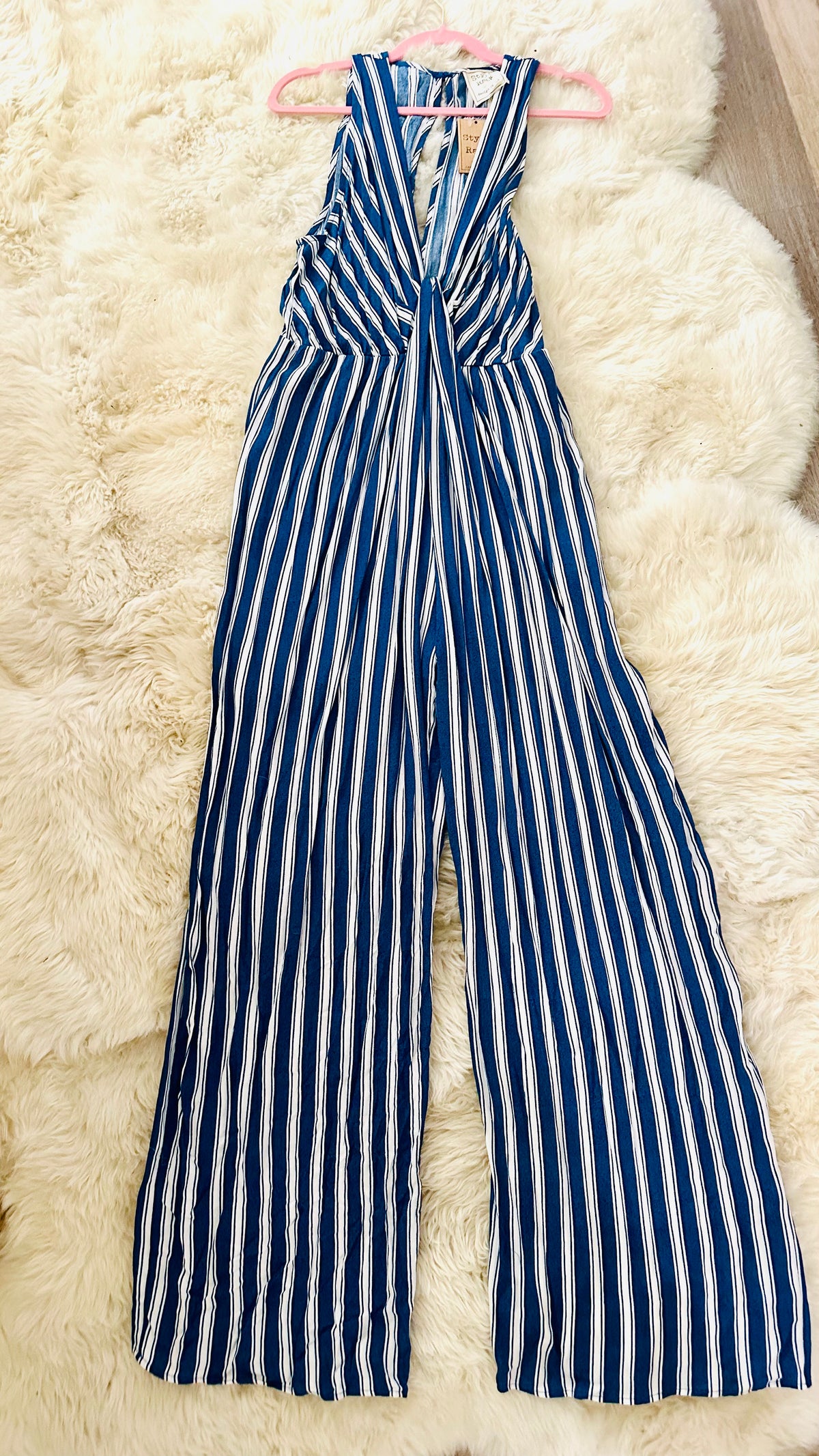 STYLE RACK STRIPED JUMPSUIT