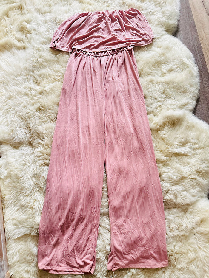 TUBE TOP JUMPSUIT