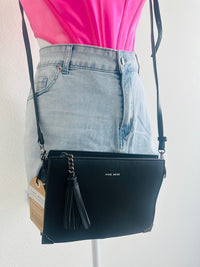 PIXIE WOOD CROSSBODY PURSE PETA APPROVED VEGAN LEATHER