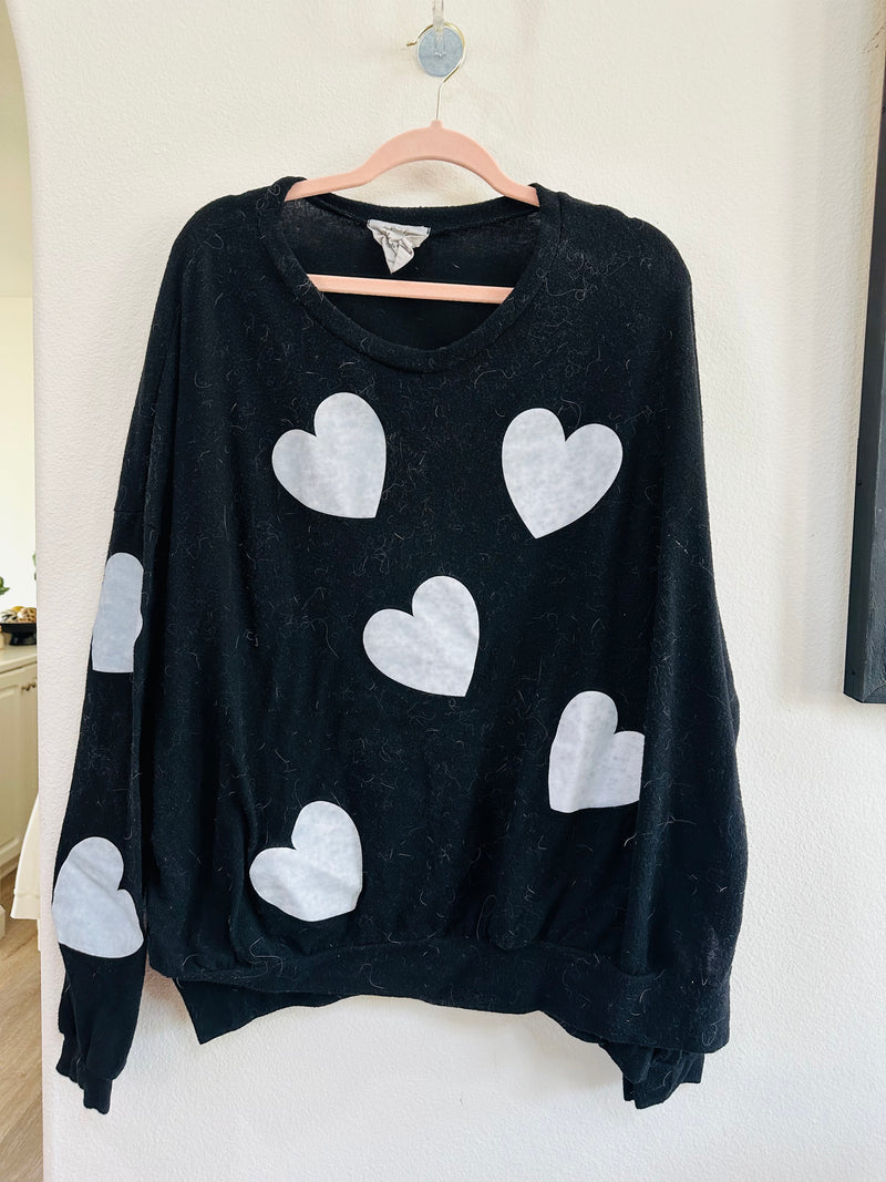 FANTASTIC FAWN HEART SWEATER