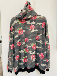 PEACH LOVE DISTRESSED HOODIE
