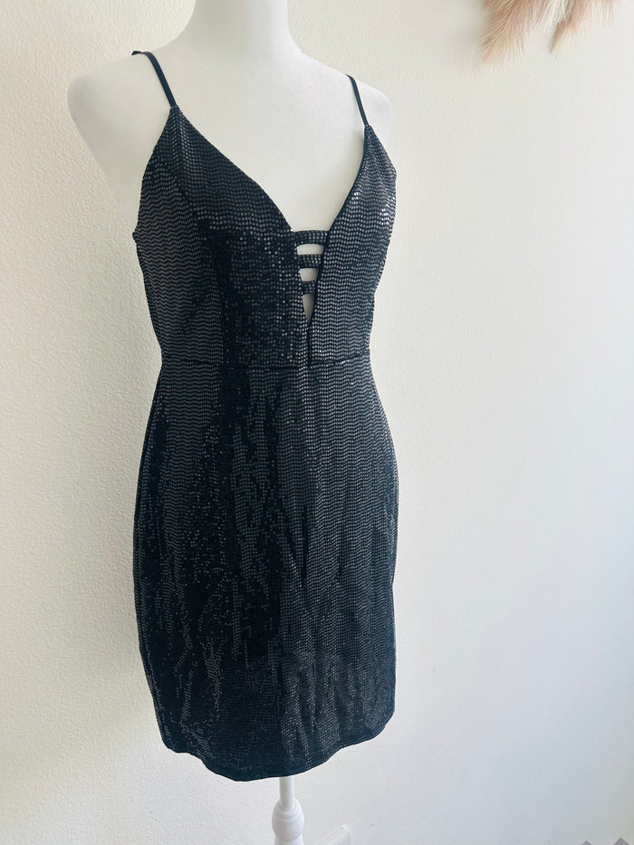 SEQUIN SLIP DRESS